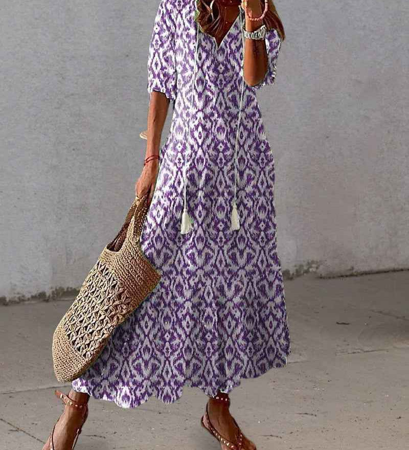 Michaela - Abito Boho con Copertura per Pancia