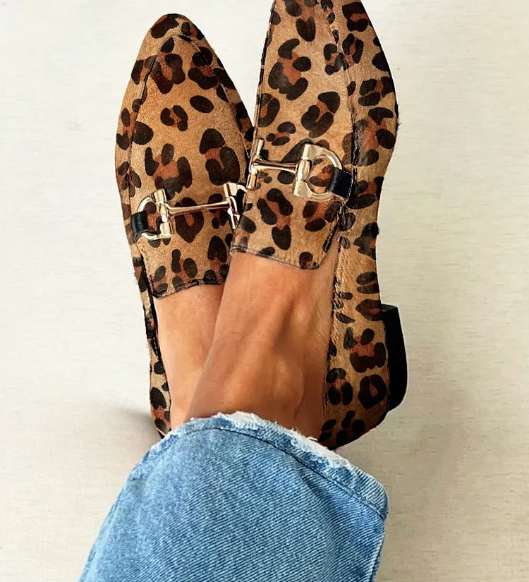 Gia - Eleganti Mocassini Leopardo