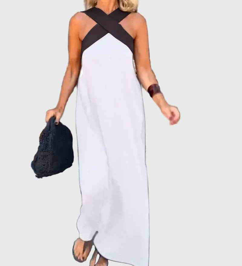 Elena | Elegante Maxi Abito Fluido