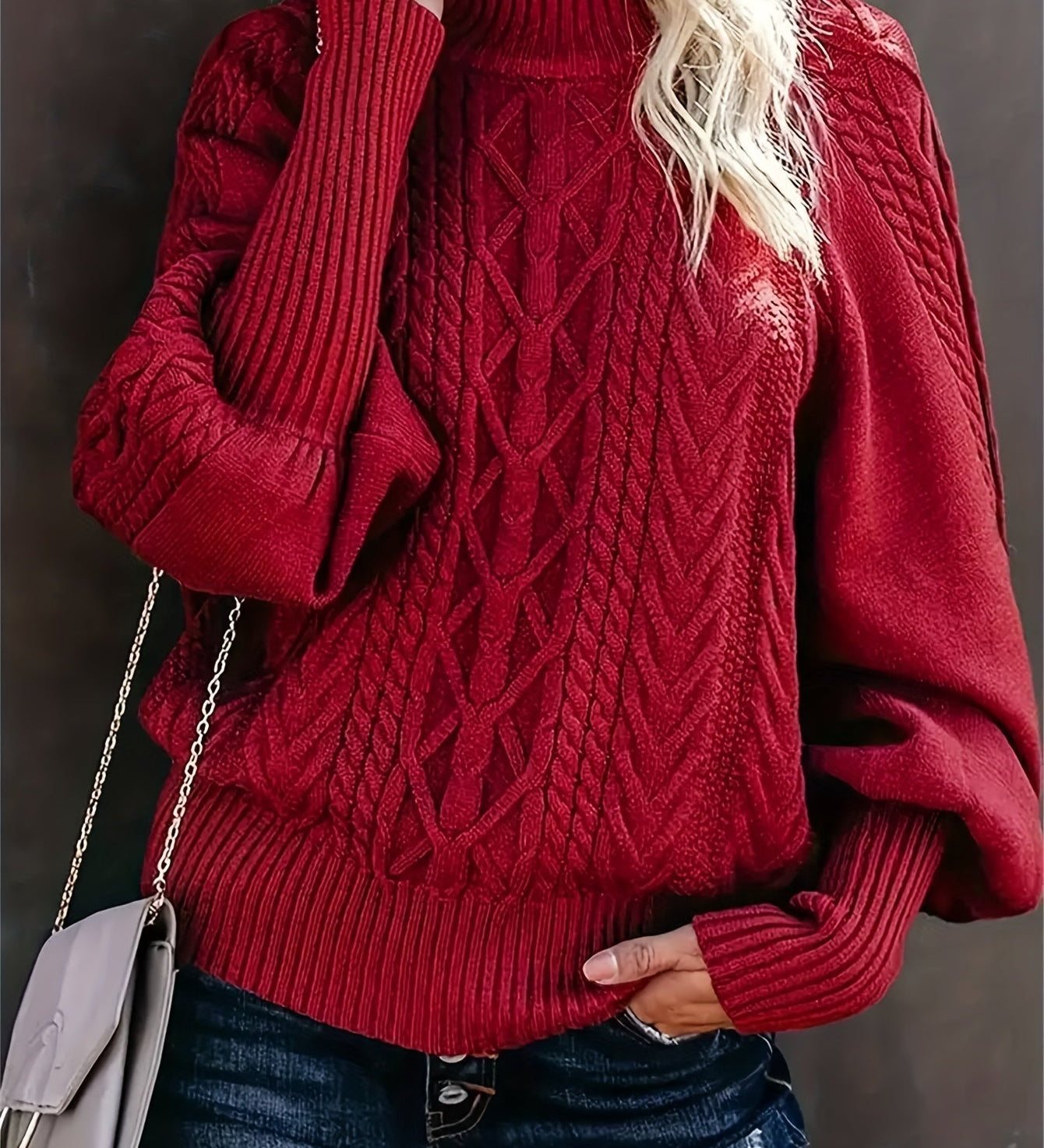 Lory | Maglione Casual Lungo con Maniche Lunghe