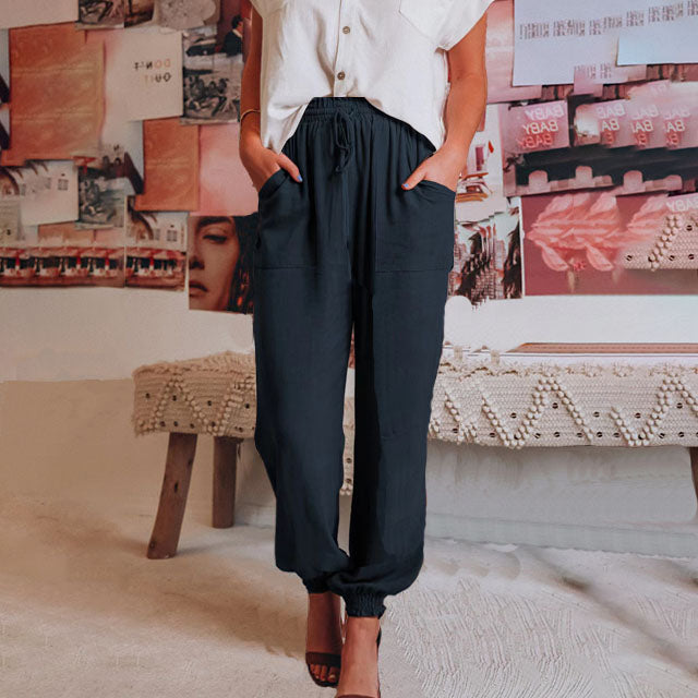 Kaeli – Pantaloni Jogging Eleganti con Corda
