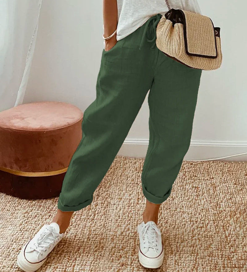 Elegante Pantalone Comodo Fluido