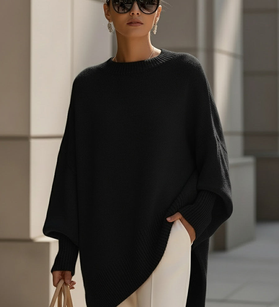 Ludovica | Maglione Oversize con Scollo Ampio