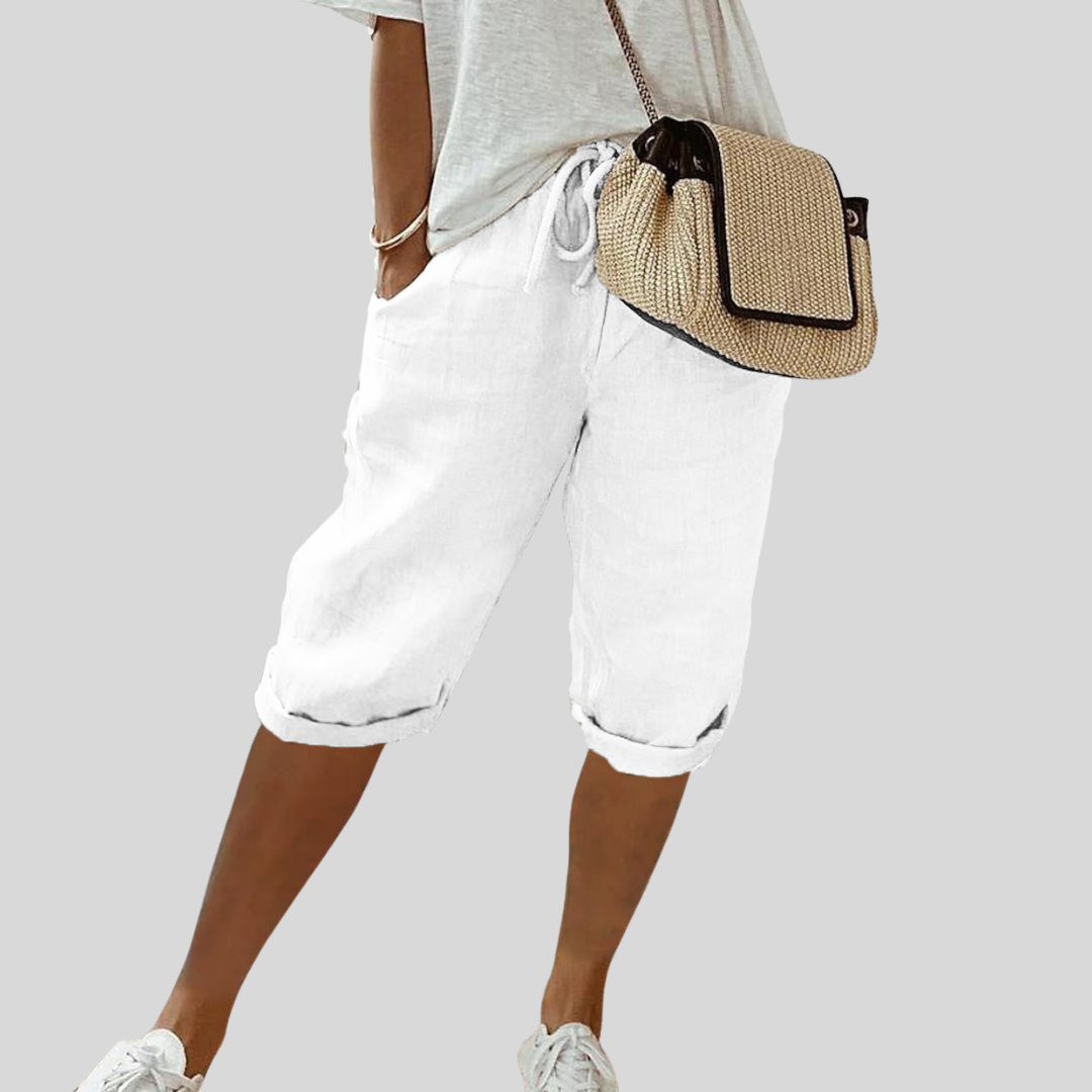 Pantaloni Corti Fluidi Comodi Eleganti