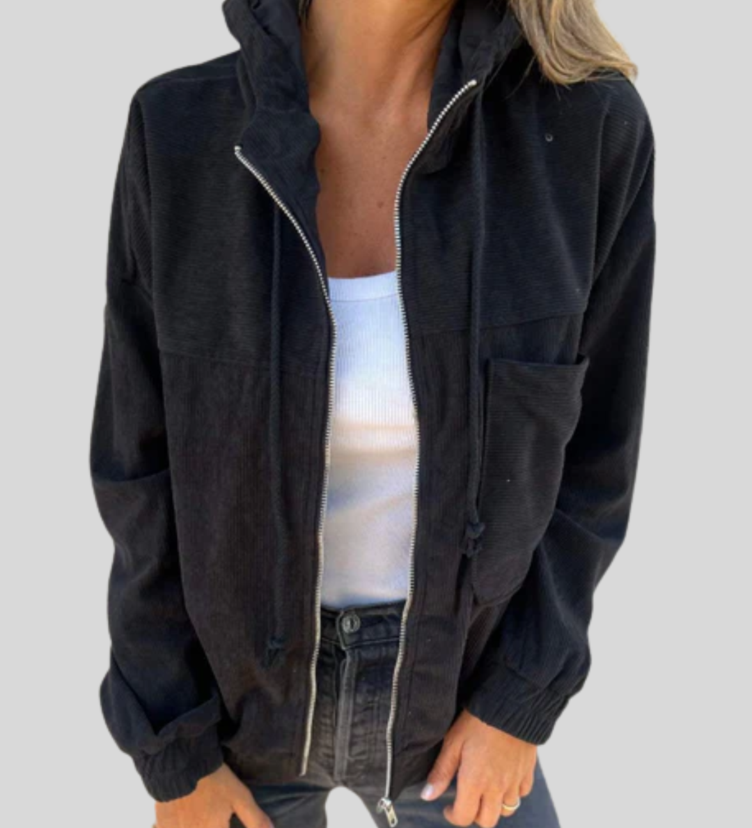 Mabel | Gilet Morbido con Zip
