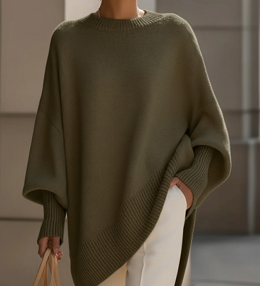 Ludovica | Maglione Oversize con Scollo Ampio