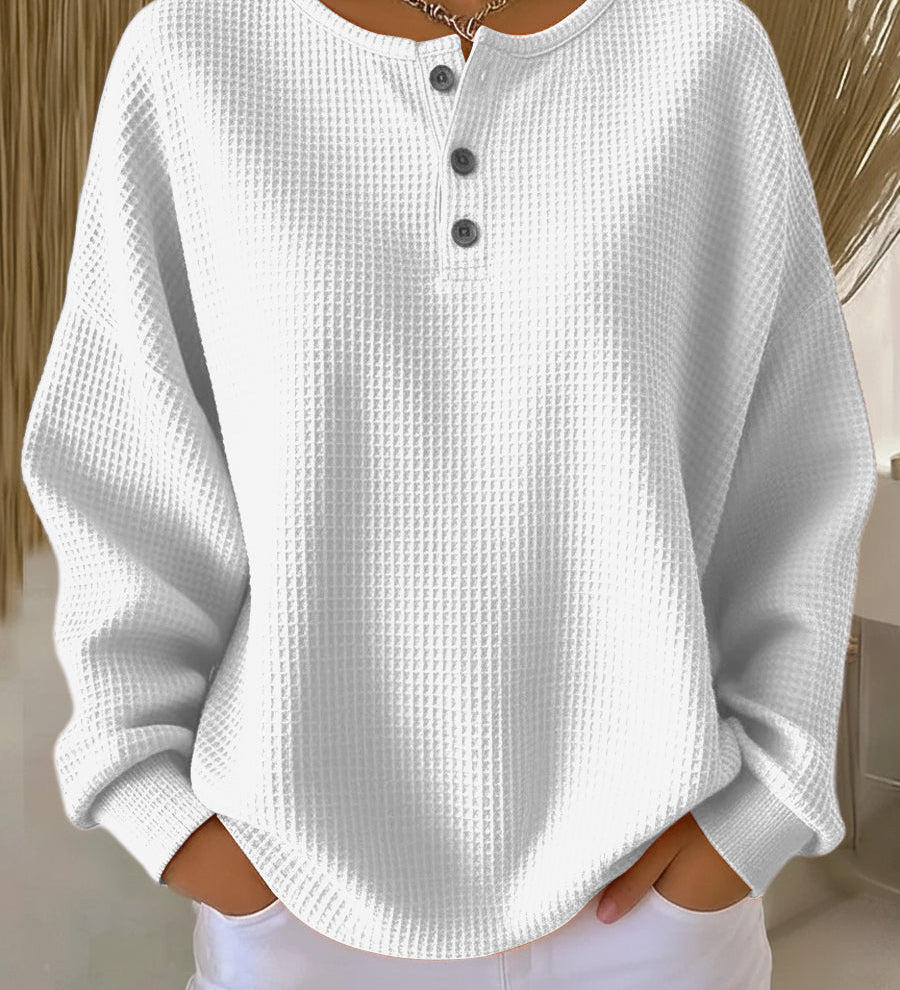 Miranda | Felpa Henley Goffrata