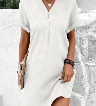 Carina - Vestito lungo con scollo a V