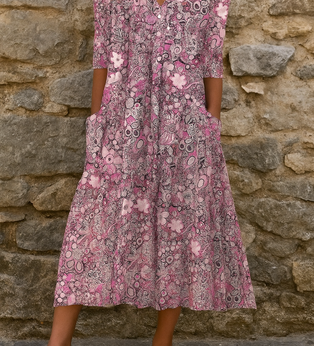 Harlow | Elegante Abito con Scollo a V