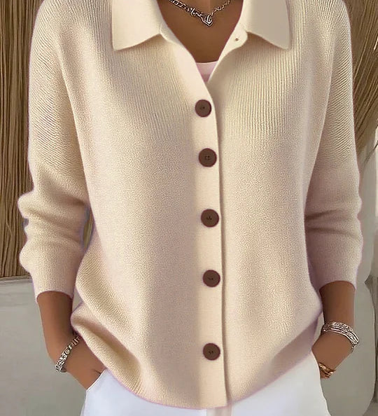 Fosca | Cardigan con Collo e Bottoni