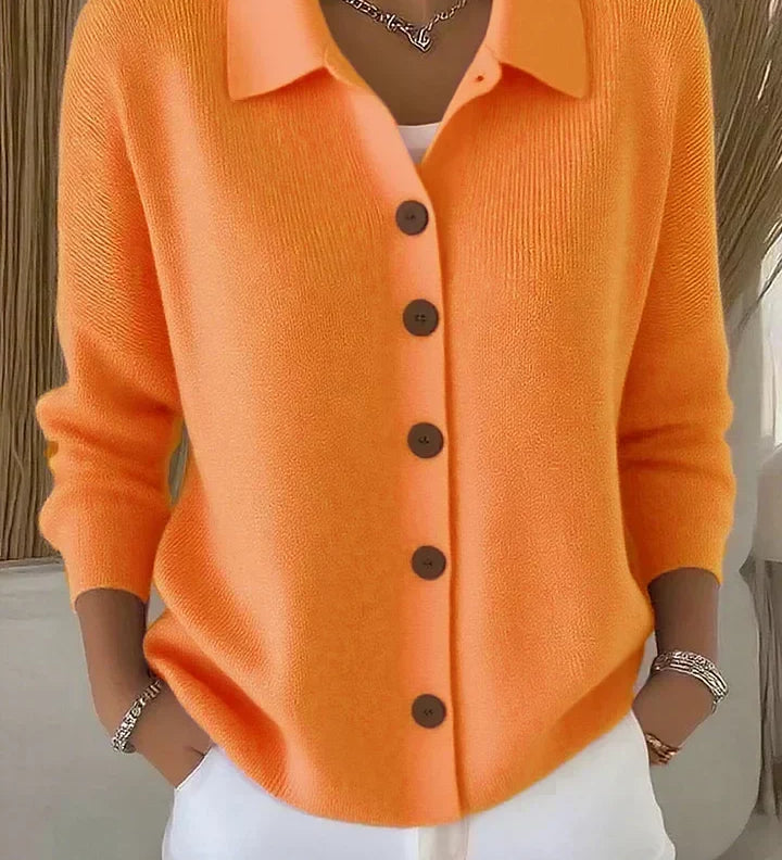 Fosca | Cardigan con Collo e Bottoni