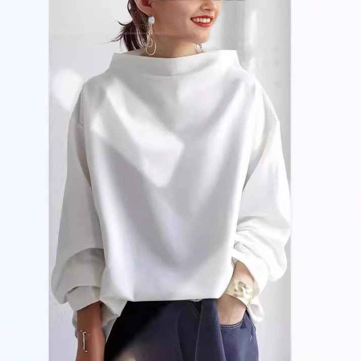 Lisa | Top casual con colletto alto