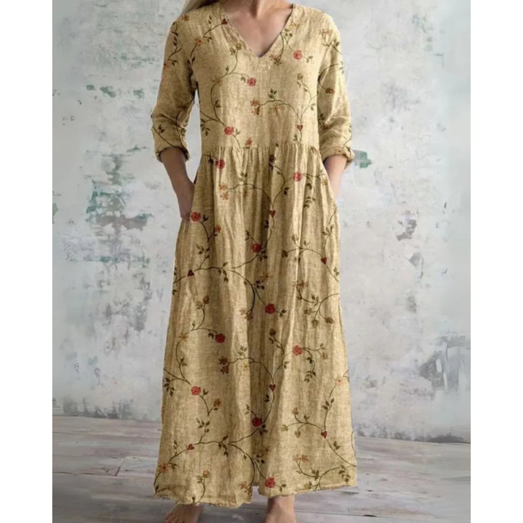 ELEANOR | MAXI ABITO VINTAGE FIORI