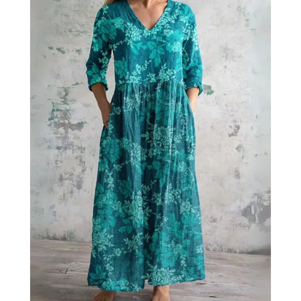 ELEANOR | MAXI ABITO VINTAGE FIORI