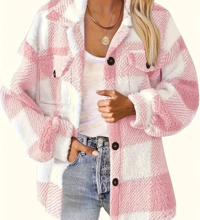 Martin | Elegante Giacca Fleece a Quadri