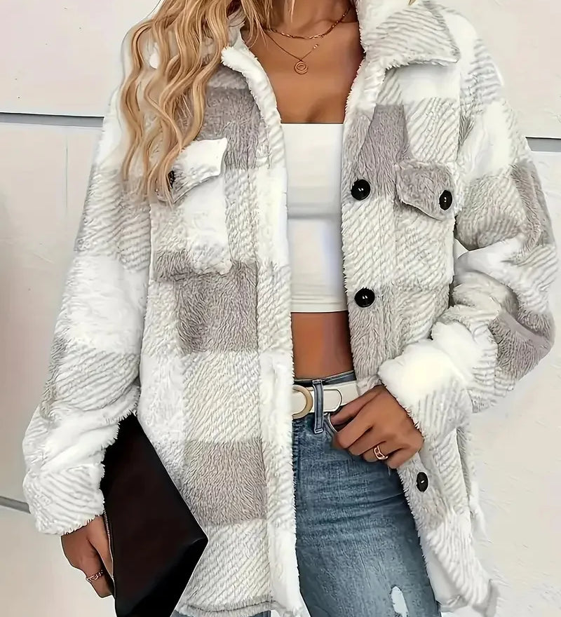 Martin | Elegante Giacca Fleece a Quadri