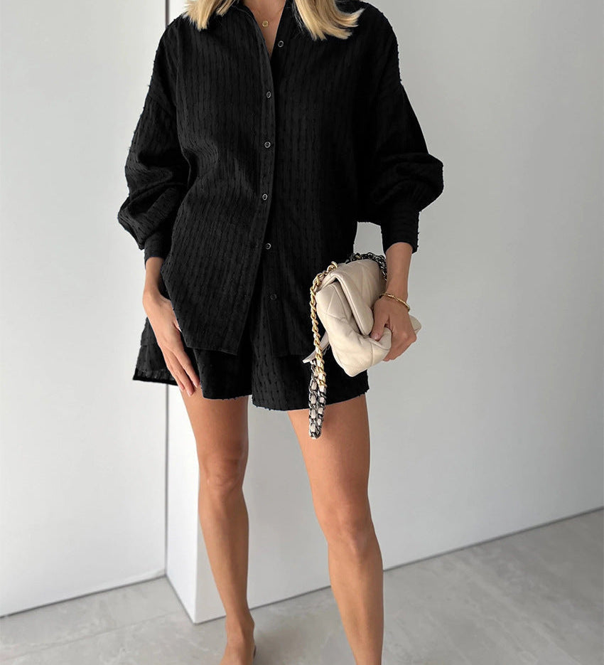 Elizabeth - Set di Blusa e Pantaloni Corti Leggeri