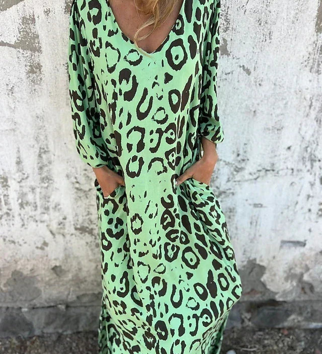 Jessa - Maxi Abito Leopardo