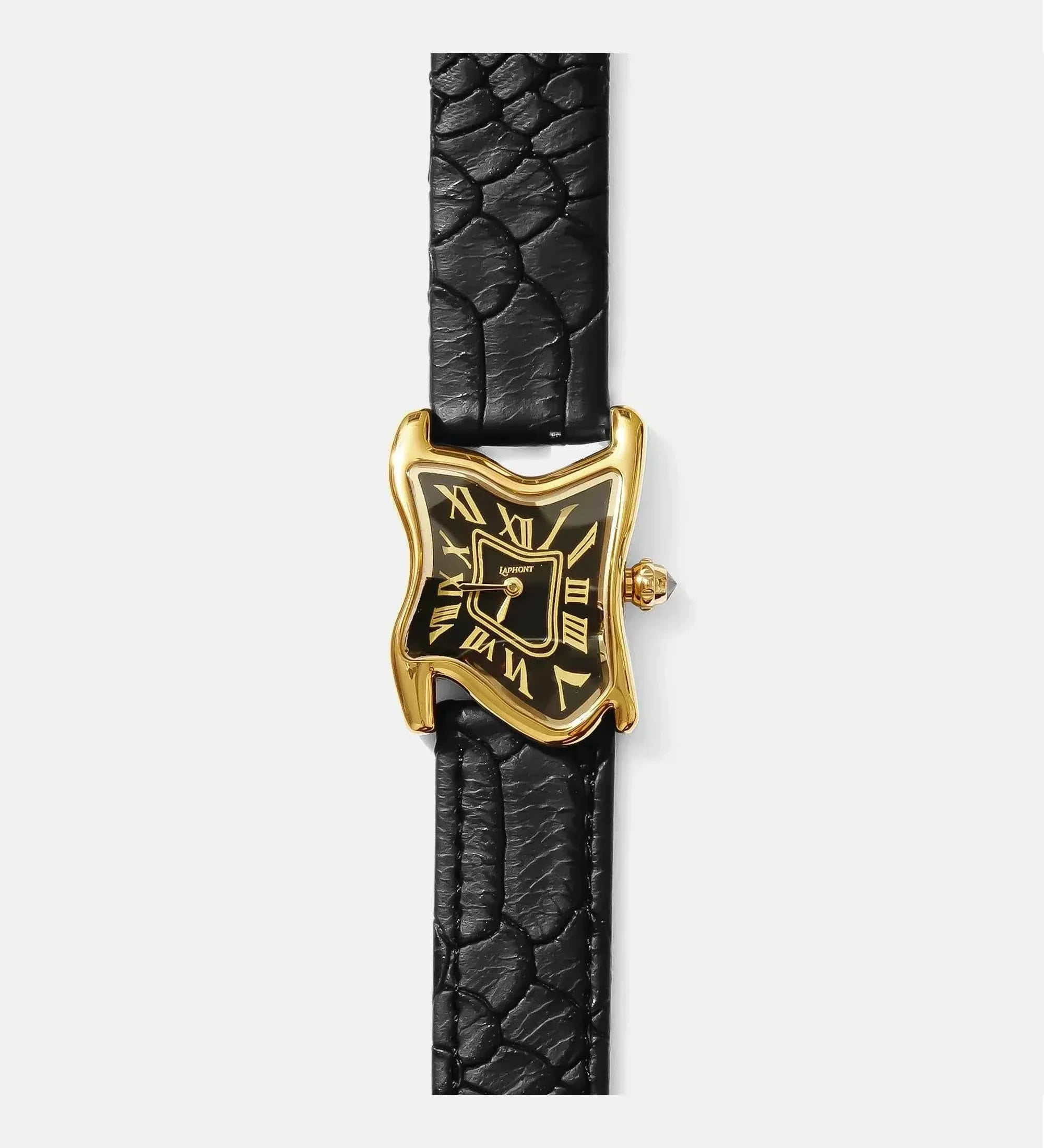 Square Melting Watch Small Gold